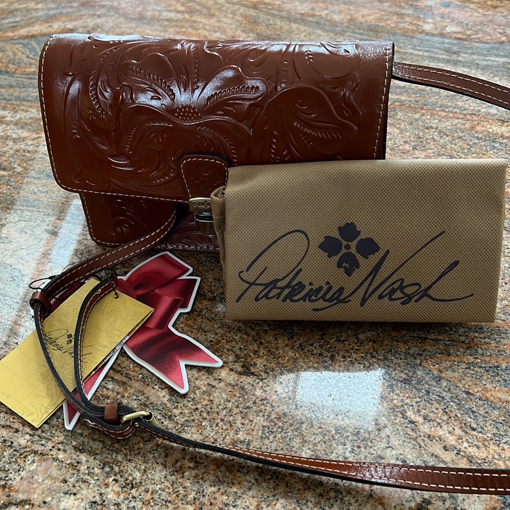 Nwt Patricia Nash Leather Purse W/ Adjustable Strap